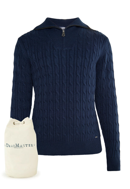 Dreimaster vintage Men's Knitted Sweater + Shopping Bag - Set