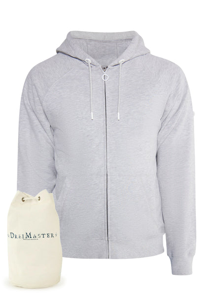 Dreimaster Maritim Men's Sweat Jacket + Shopping Bag - Set