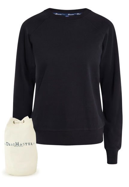 Dreimaster Maritim Damen Sweatshirt + Einkaufstasche - Set