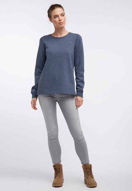 Damen Sweatshirt mit V-Ausschnitt