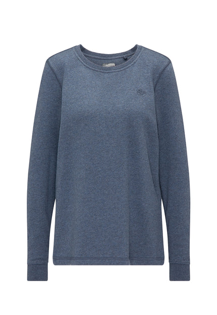 Damen Sweatshirt mit V-Ausschnitt