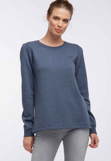 Damen Sweatshirt mit V-Ausschnitt