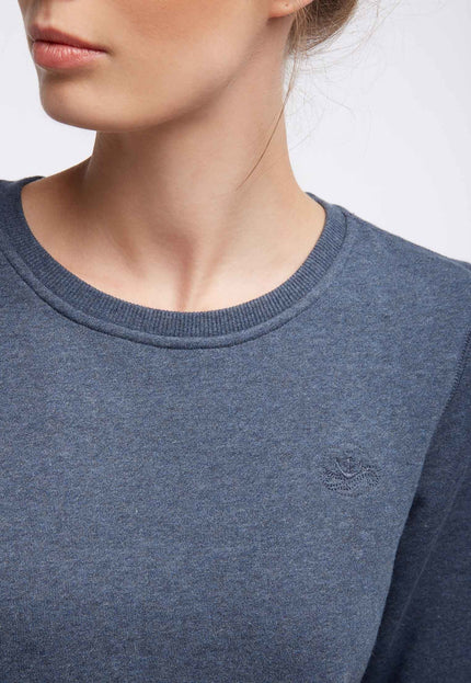 Damen Sweatshirt mit V-Ausschnitt