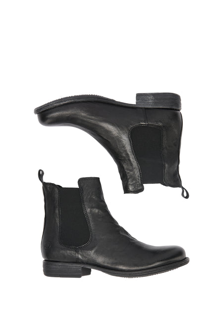 Dreimaster Vintage Damen-Chelsea-Stiefel aus weichem Leder